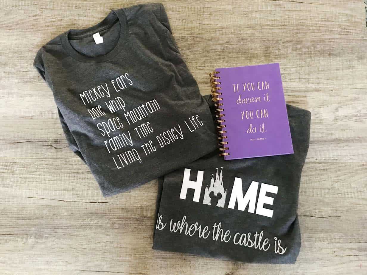 disney inspired tshirts to pack for disney