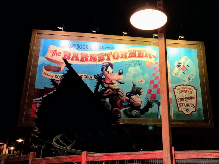 The Barnstormer at Magic Kingdom.
