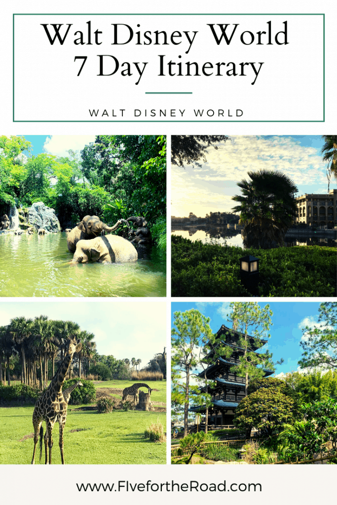 Walt Disney World 7 Day Itinerary for Orlando Vacation