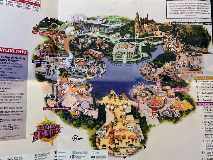 map of islands of adventure